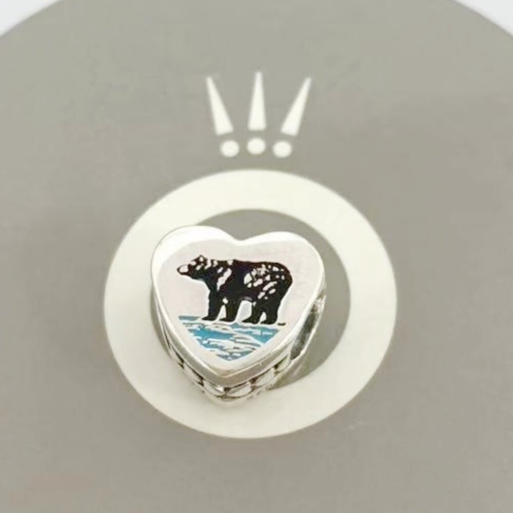Pandora Alaska Bear Dangle Charm Sea Travel Pendant
